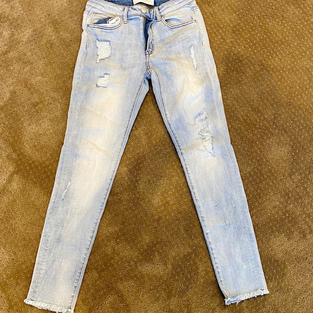 Light wash jeans